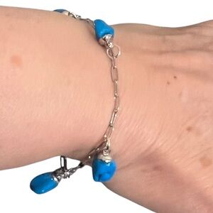 Turquoise Stone Bracelet stainless steel